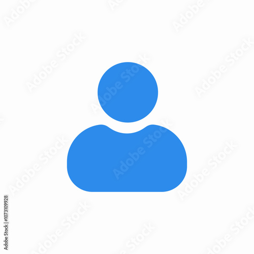 user profile icon sign vector