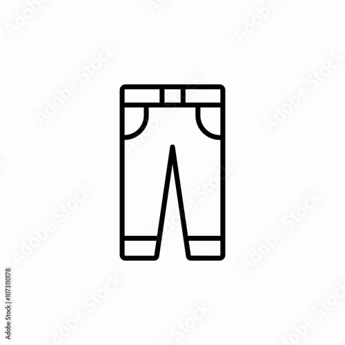 trousers pants icon sign vector