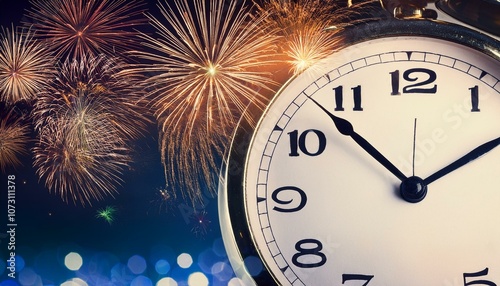 new years eve clock photo