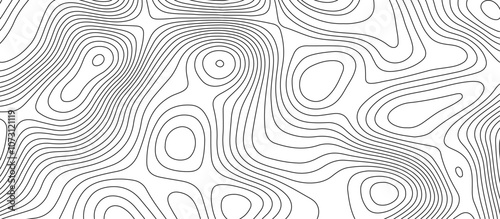 Abstract white wave paper curved reliefs background design. The black on white contours topography stylized relief diagram line wave carve pattern background.