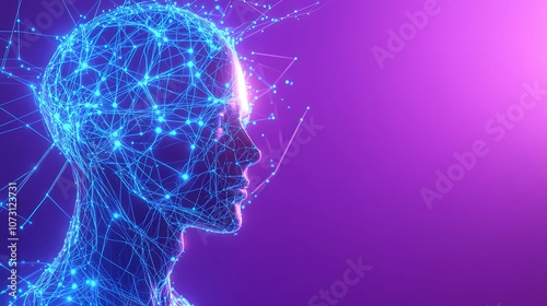 Abstract neural texture featuring intersecting lines and nodes with soft illumination, capturing the essence of artificial intelligence networks