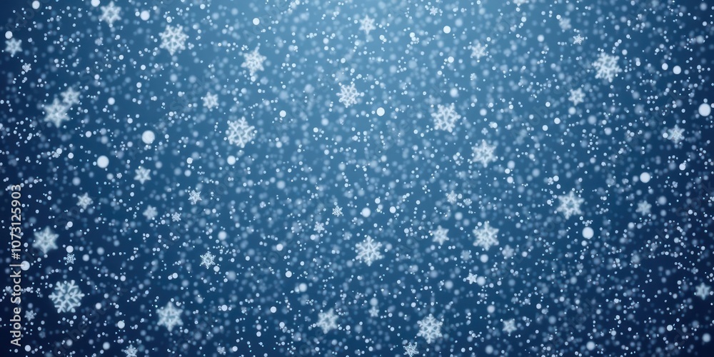 Obraz premium Heavy snowfall on a dark backdrop with individual snowflakes visible, precipitation, freeze