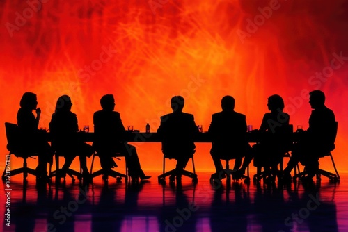 Meeting Group at Table