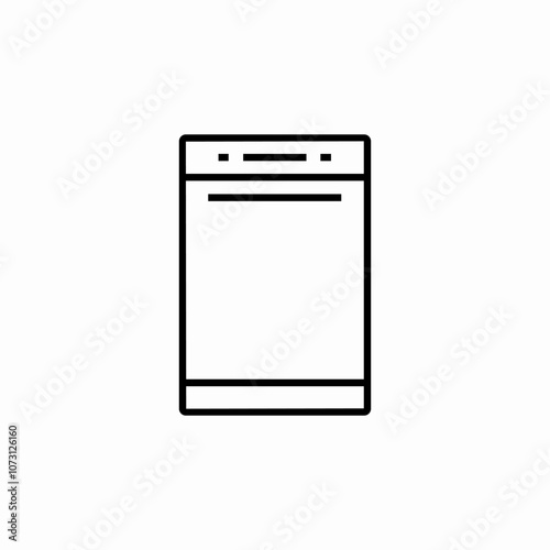 dish washer icon sign vector