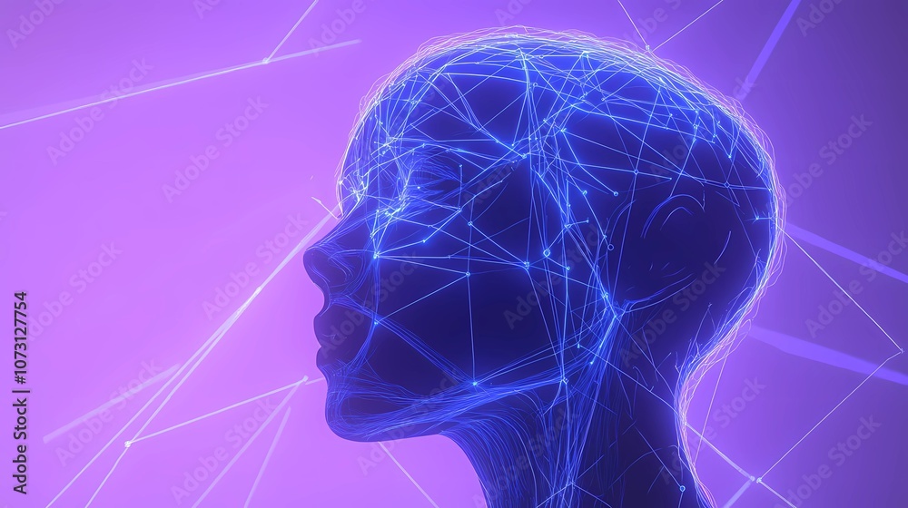 Obraz premium Intricate neural links and intersections forming a networked pattern with subtle glow effects, representing data processing and digital communication