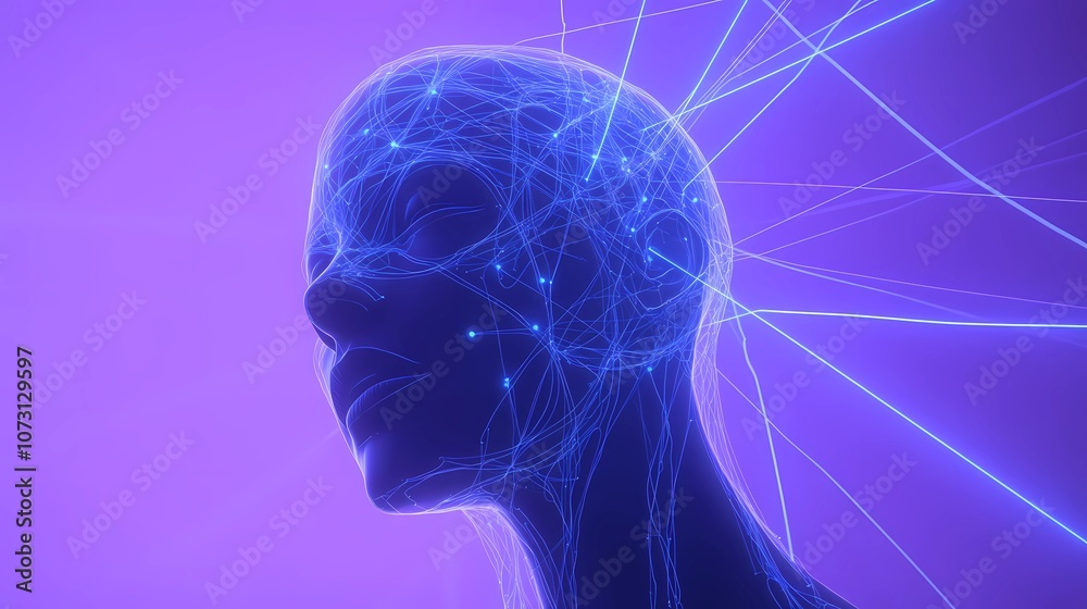 Glowing neural network texture with intersecting pathways and nodes, symbolizing data connectivity, artificial intelligence, and digital complexity Glowing neural network texture with intersecting pathways and nodes, symbolizing data connectivity, artificial intelligence, and digital complexity