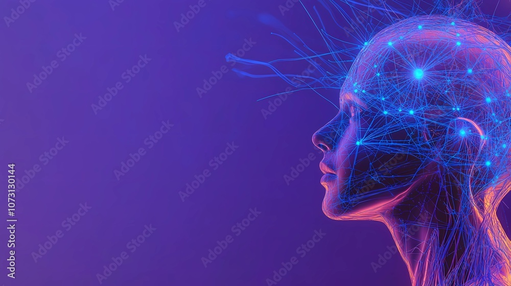 Glowing neural network texture with intersecting pathways and nodes, symbolizing data connectivity, artificial intelligence, and digital complexity Glowing neural network texture with intersecting pathways and nodes, symbolizing data connectivity, artificial intelligence, and digital complexity