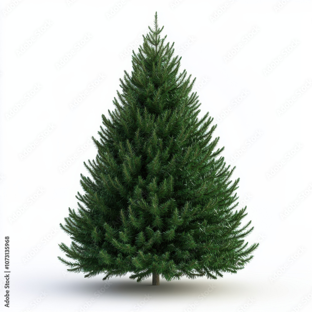 Fototapeta premium Dense Green Fir Tree in Nature, Symbolizing Natural Beauty and Fresh Environment
