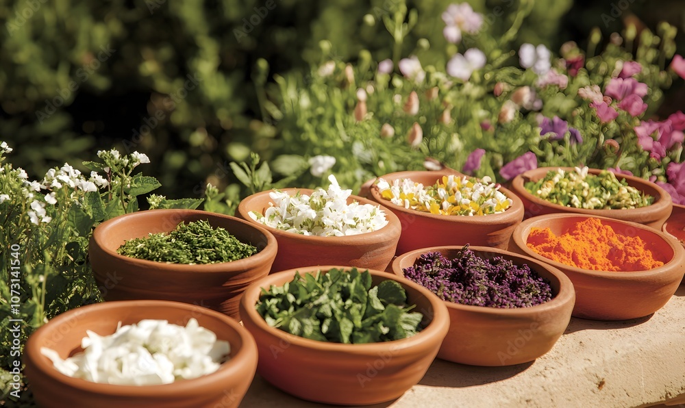 Herbalist's Garden in Bloom, Generative AI Herbalist's Garden in Bloom, Generative AI