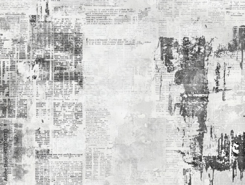 Newspaper with a lot of text and a lot of ink