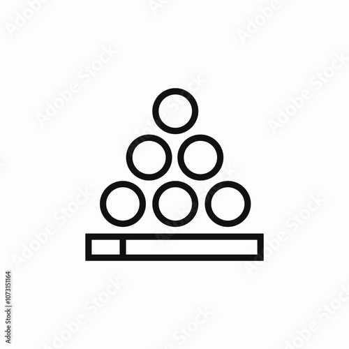 billiards sports icon sign vector