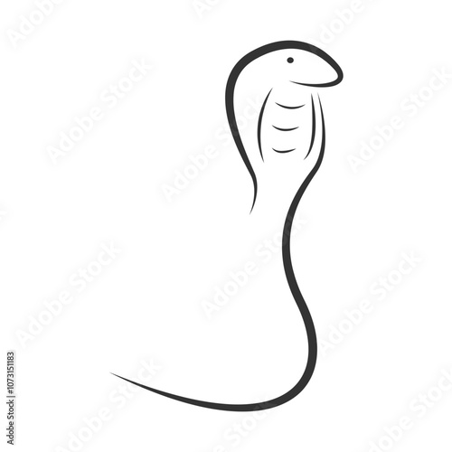 this is king cobra vector illustration