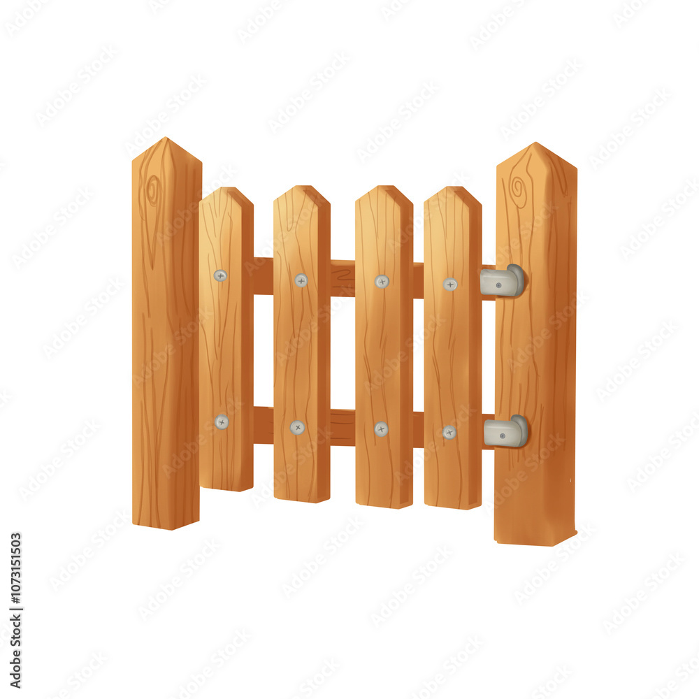 wooden fence isolated on white wooden fence isolated on white