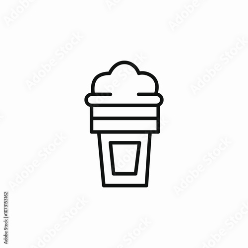 ice cream cone icon sign vector