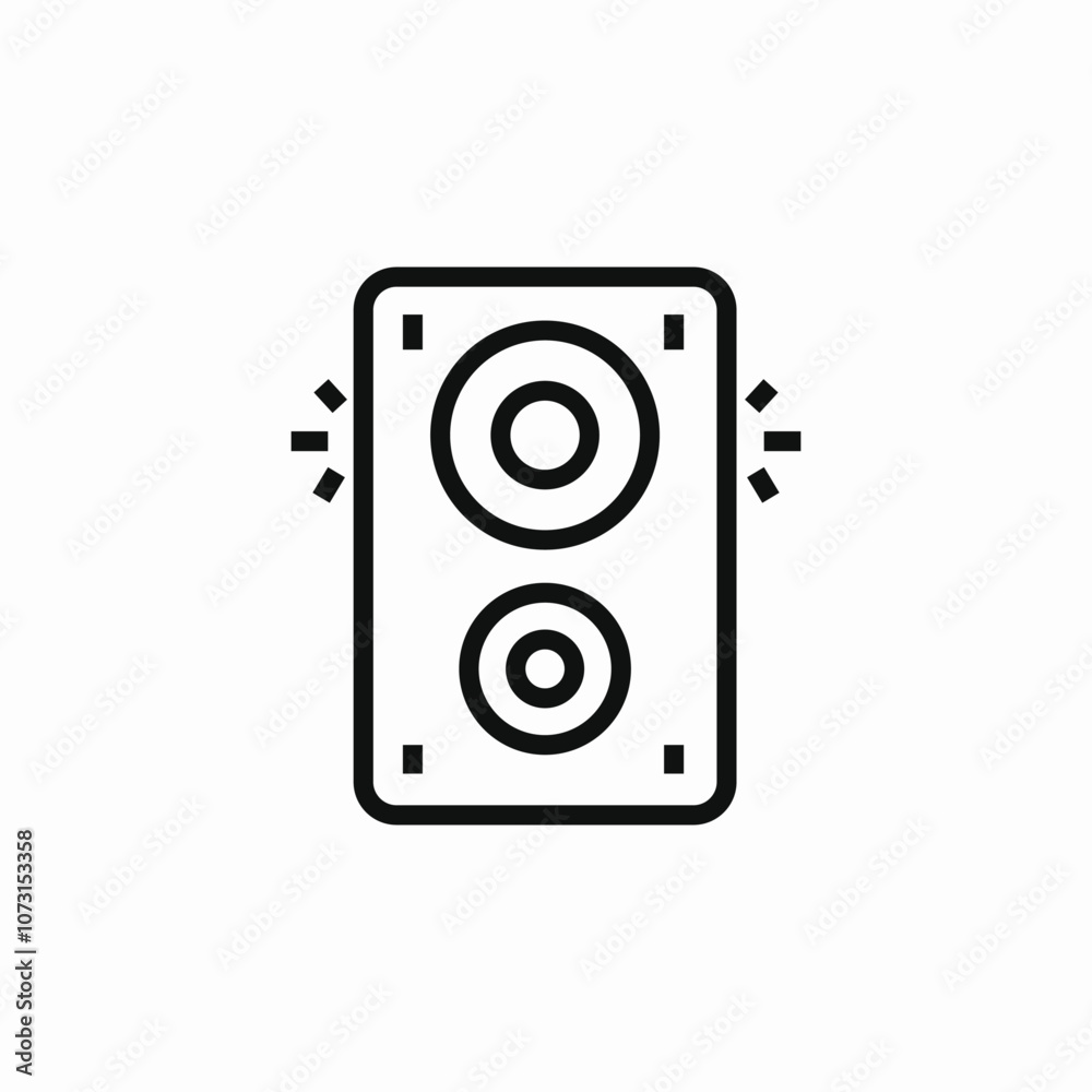 loudspeakers music icon sign vector loudspeakers music icon sign vector