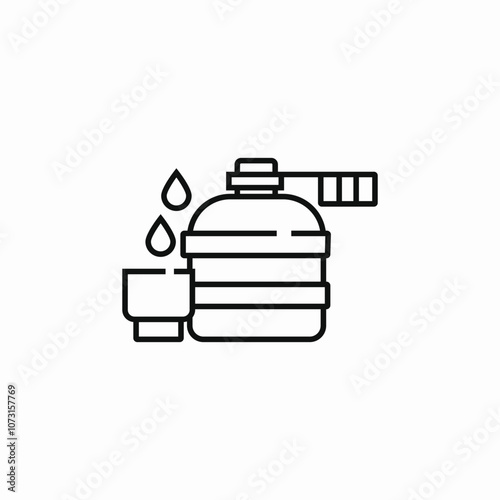 water big bottle icon sign vector