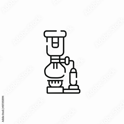 warm up flask lab icon sign vector