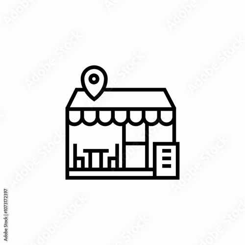 cafe location icon sign vector