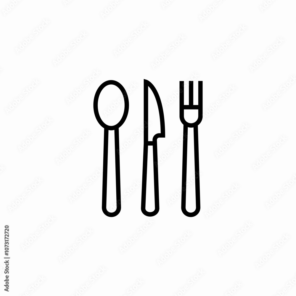 cutlery spoon knife fork icon sign vector cutlery spoon knife fork icon sign vector