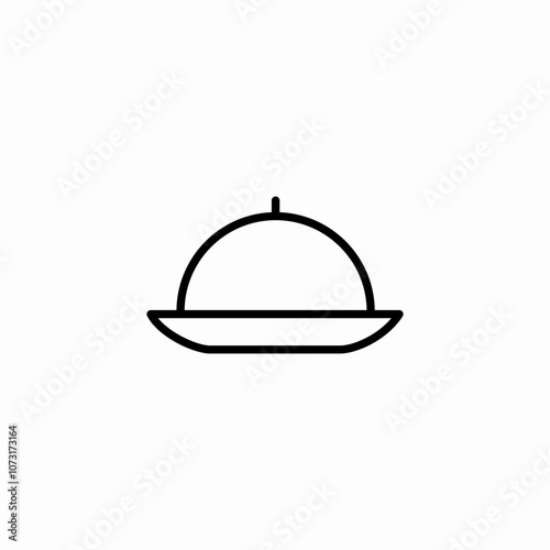 food tray icon sign vector