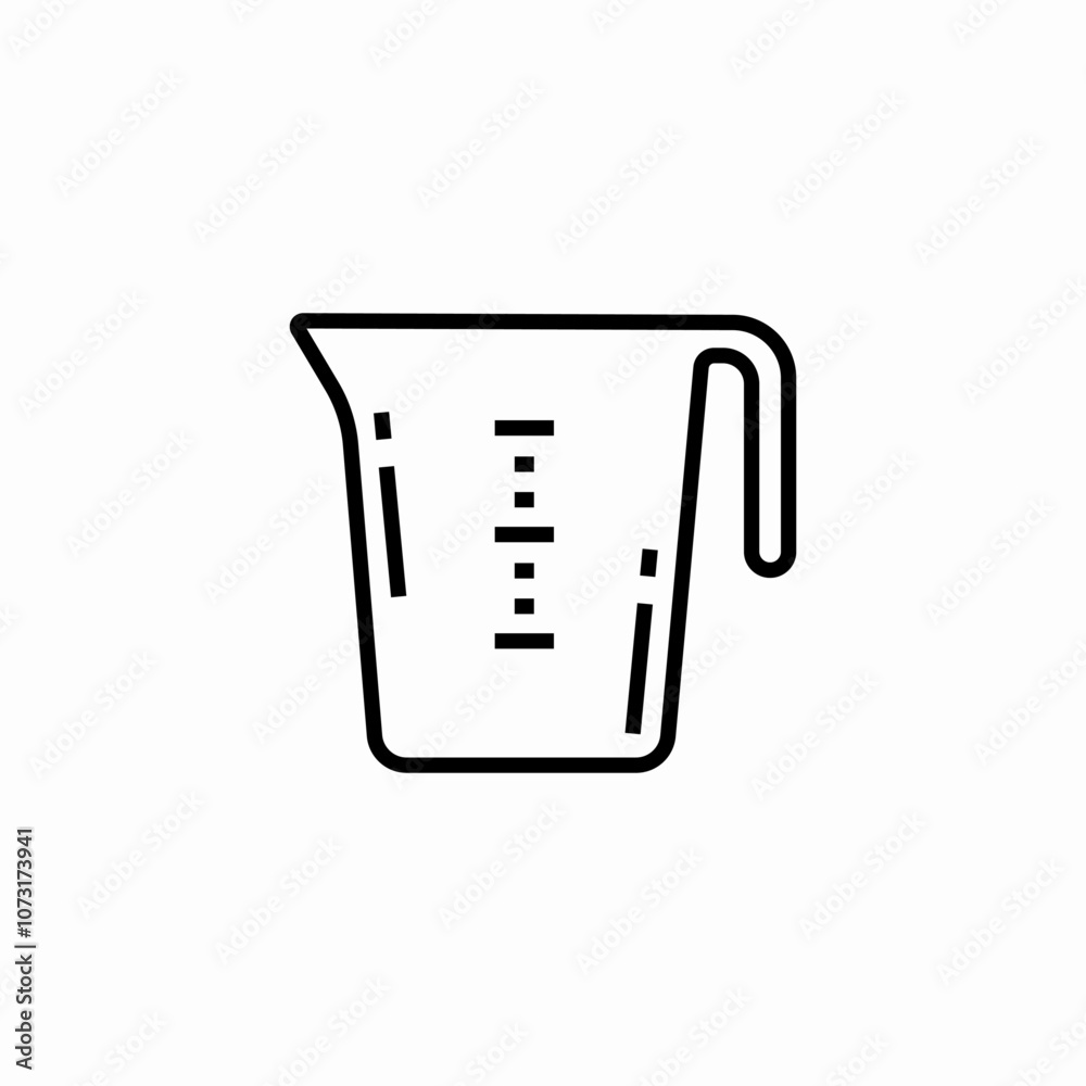 measuring cup icon sign vector measuring cup icon sign vector