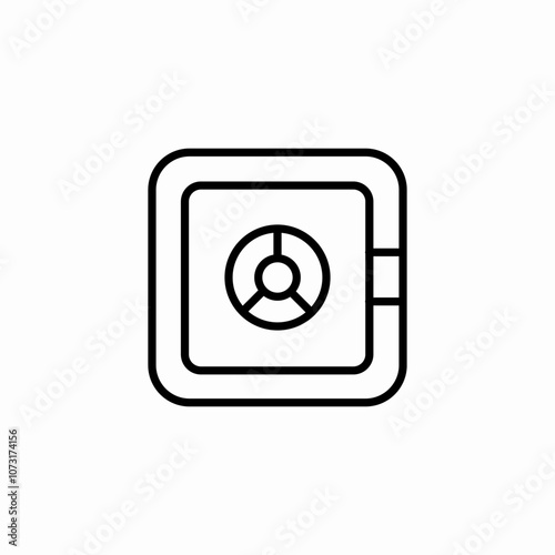 money safe icon sign vector