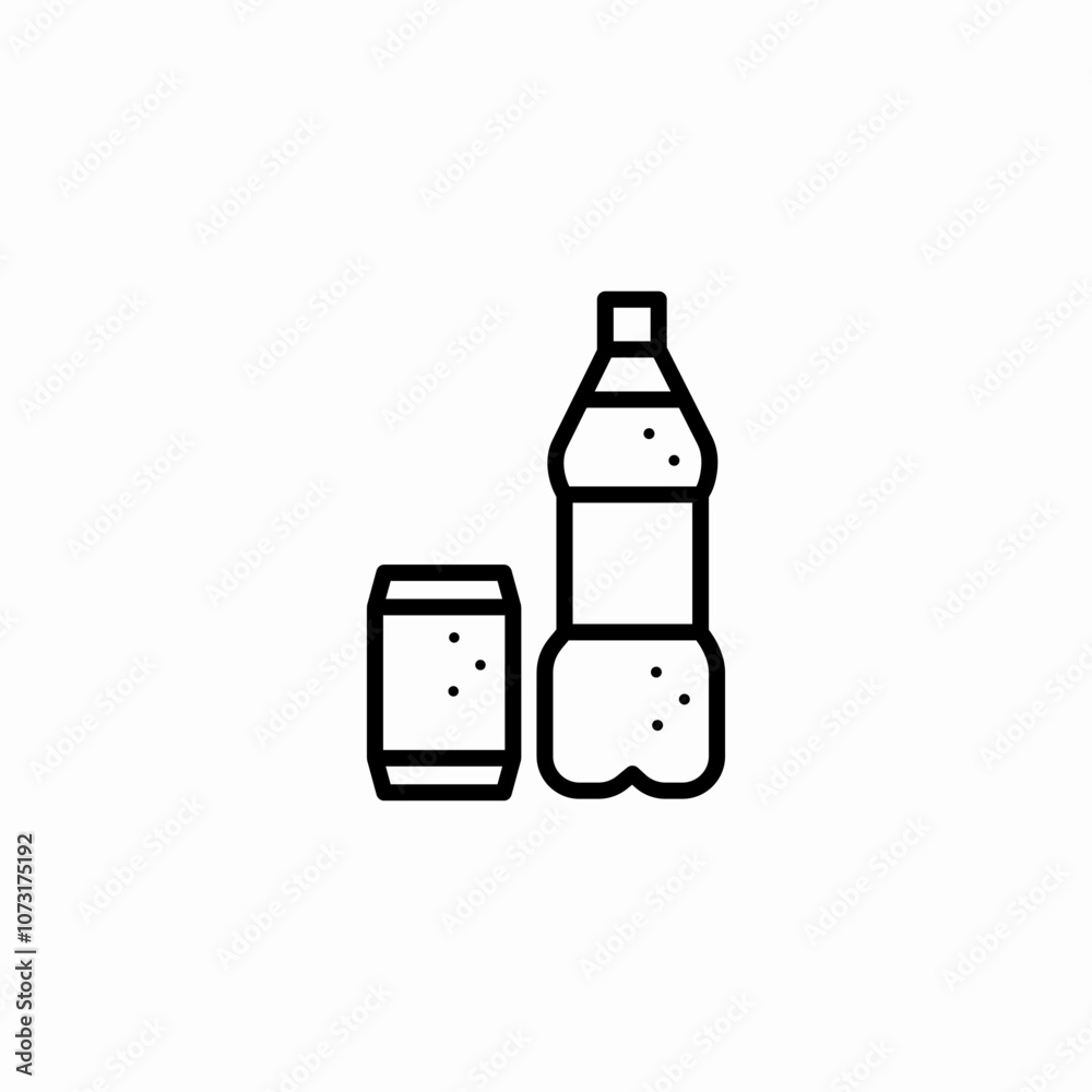 soda bottle glass icon sign vector soda bottle glass icon sign vector