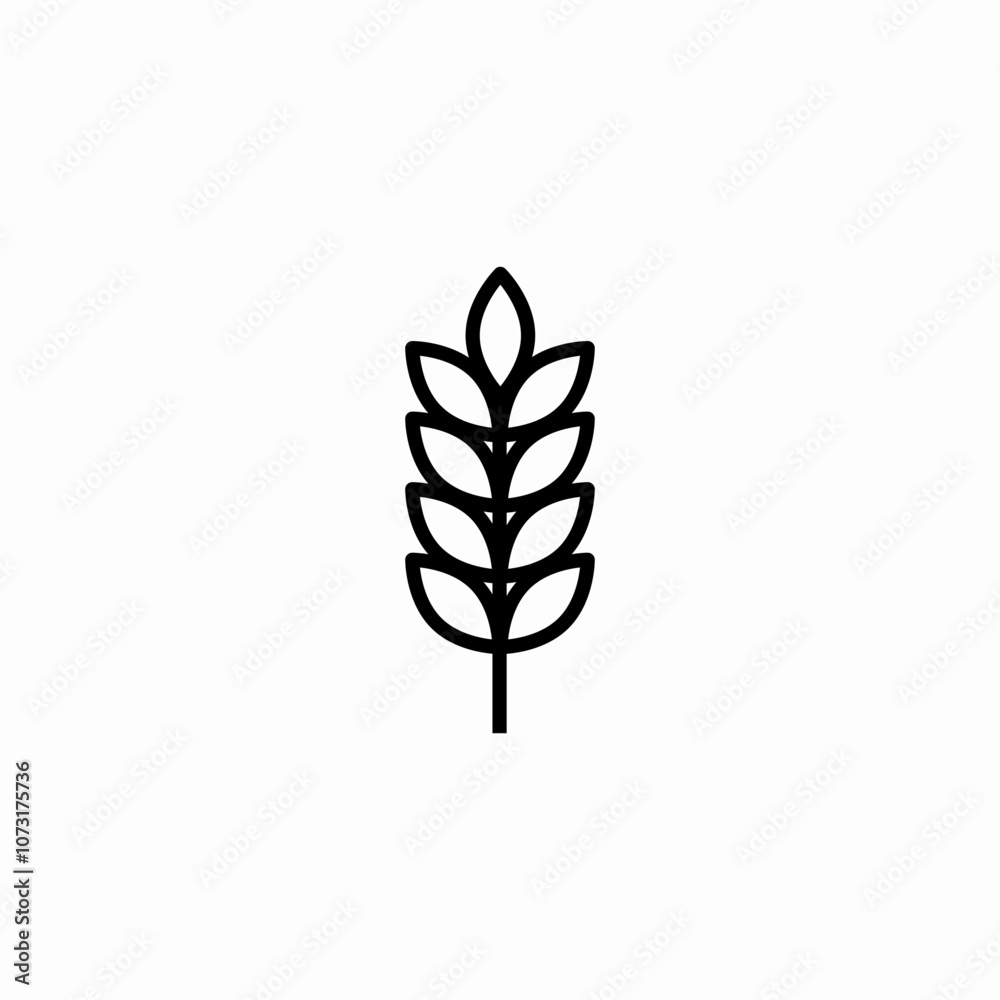 wheat grain icon sign vector wheat grain icon sign vector