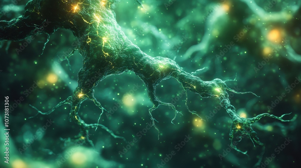Electric Galaxy with Energy and Lightning in a Nebula Background. Generative AI