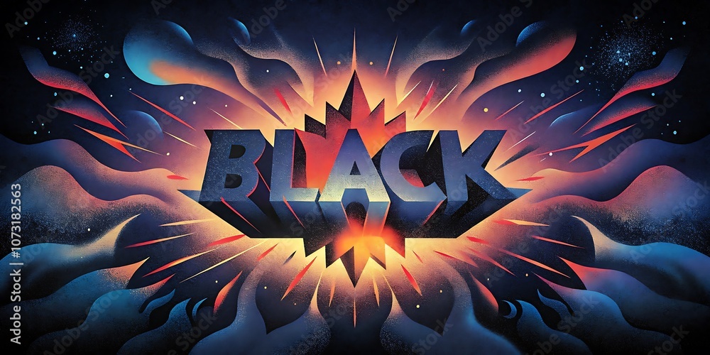 Burning Black Text on Fire Background, Fiery Lettering, Dramatic Flame ...