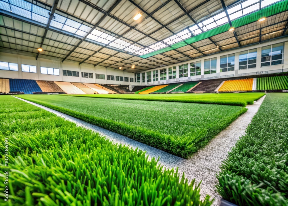 Artificial Grass Flooring: Versatile Building Decoration Materials for Indoor Stadiums, Football Fields, Playgrounds, and Landscaping - Isolated Examples on White Background Artificial Grass Flooring: Versatile Building Decoration Materials for Indoor Stadiums, Football Fields, Playgrounds, and Landscaping - Isolated Examples on White Background