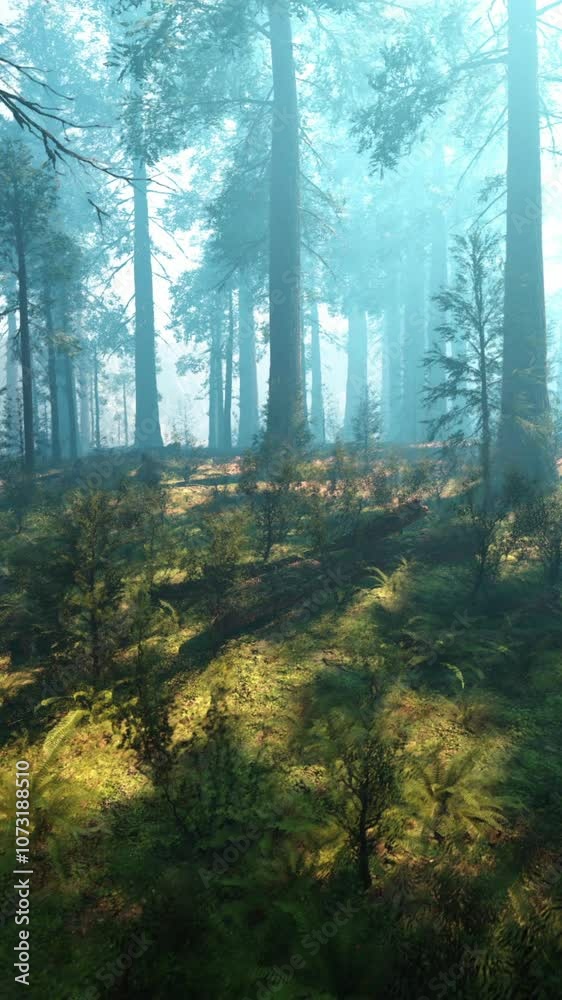 evening sun in the pine forest evening sun in the pine forest