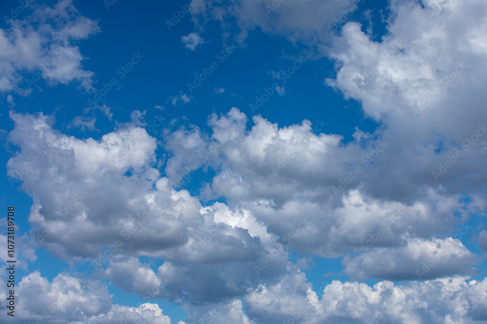 Fototapeta premium White clouds blue sky
