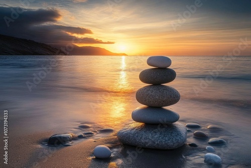 Beach rock formation