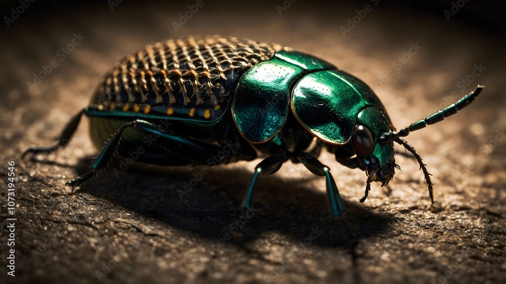 Intricate Splendor: Cosnard's Net-Winged Beetle in Stunning Light Intricate Splendor: Cosnard's Net-Winged Beetle in Stunning Light