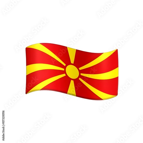 North Macedonia Flag Emoji
 photo