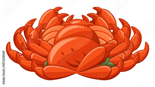  illustration of a bunch of crab fillet isolated