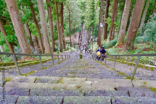 お寺の急な石段 photo