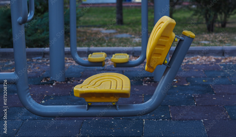 Physical activity equipment in the park Physical activity equipment in the park