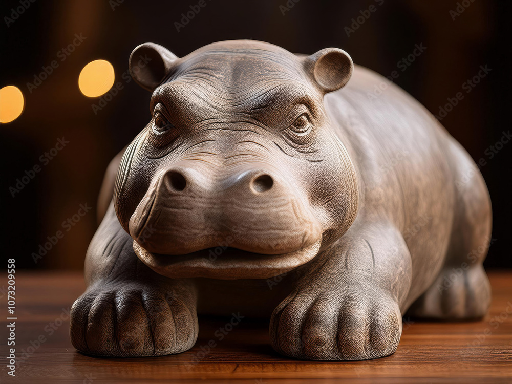 statue of a hippo statue of a hippo