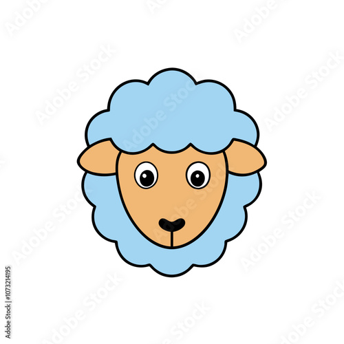 Sheep head vector illustration