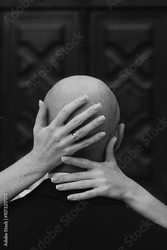 person holding hands