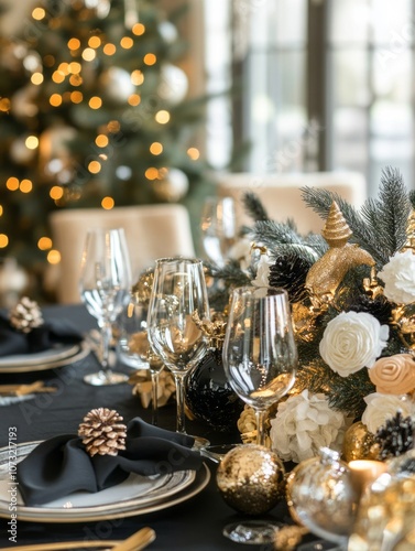 Elegant Christmas Table Set...