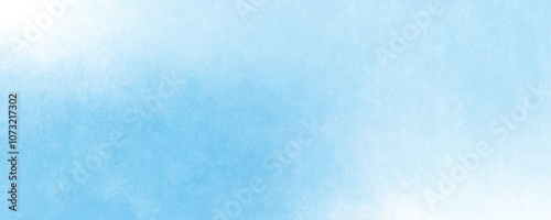 Subtle Watercolor Wash Background in Soft Blue and Turquoise with Gentle Blending and Cloudy Textured Finish
