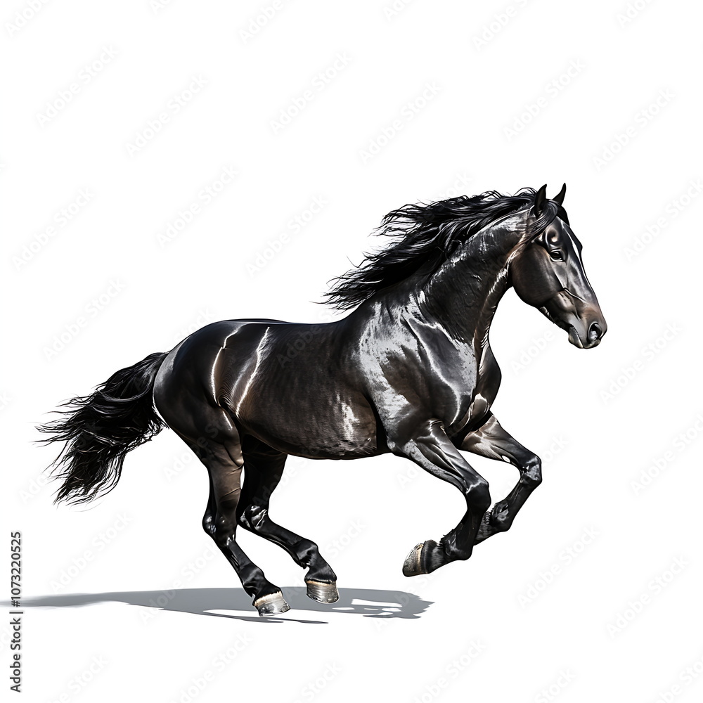 a beautiful horse full body on a white background a beautiful horse full body on a white background