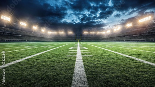 Football Stadium at Night