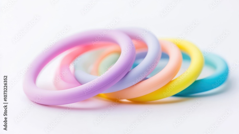 Fototapeta premium Colorful Silicone Rings