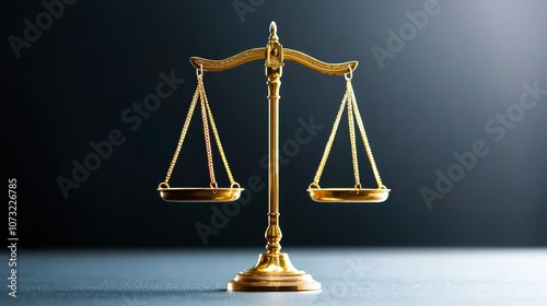 Legal Compliance Concept: Scales of Justice with Law Documents Symbolizing Attention to Statutory Instructions