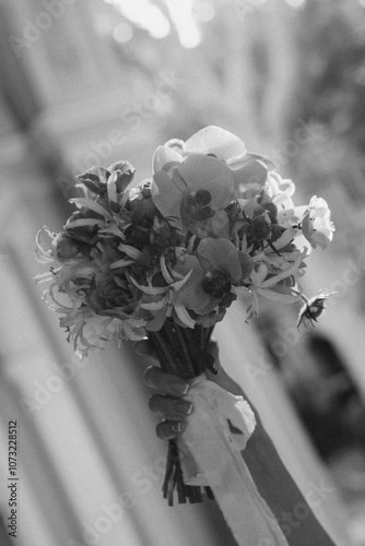 wedding bouquet of roses