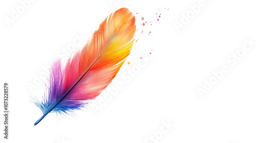 Animal feather transparent background